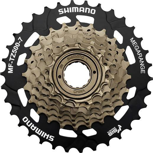 Shimano MF-TZ500 7 Sebességes Megarange Racsni - barna