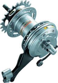 Shimano Nexus 3 SG3R40 Rollerfékes Hátsó Agy - ezüst