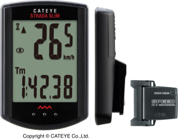 Cateye Strada Wireless Kerékpár Computer - fekete