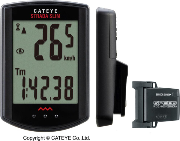 Cateye Strada Wireless Kerékpár Computer - fekete