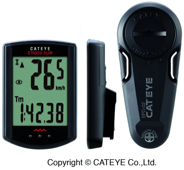 Cateye Strada Slim Kerékpár Computer - fekete