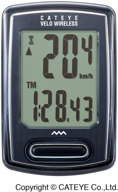 Cateye Velo Wireless Kerékpár Computer - fekete