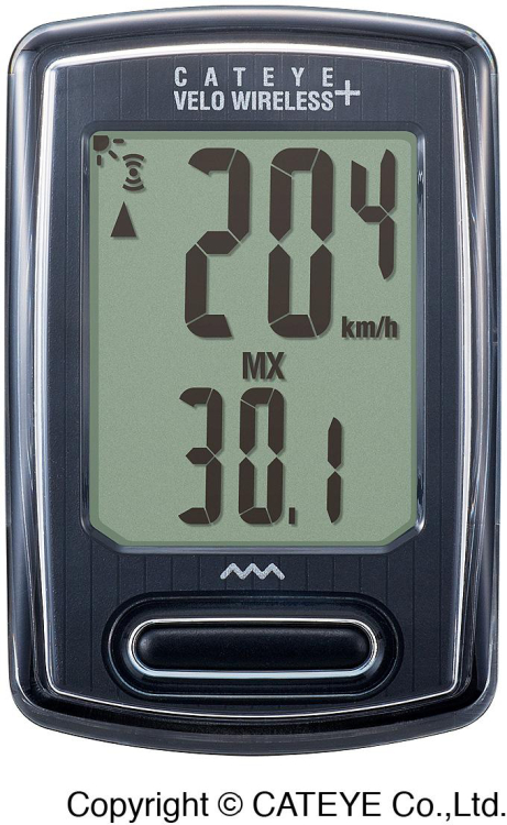 Cateye Velo Wireless+ Kerékpár Computer - fekete