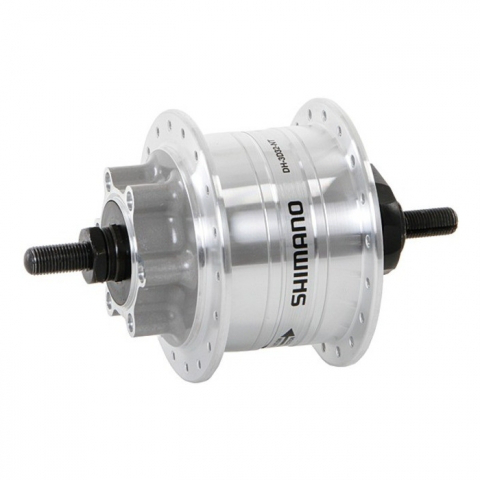 Shimano Nexus DH-3D32 6 Csavaros Agydinamós Első Agy - ezüst