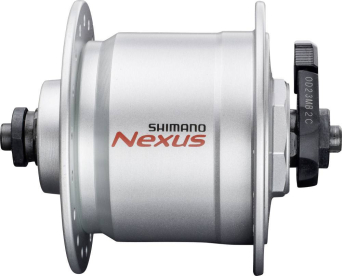 Shimano Nexus DH-C3000-3 Agydinamós Első Agy - ezüst