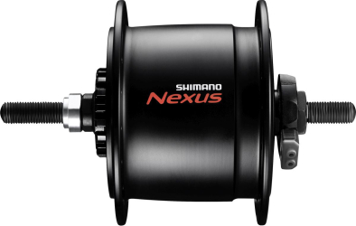 Shimano Nexus DH-C6000-1 Rollerfékes Dinamós Első Agy Anyás - fekete
