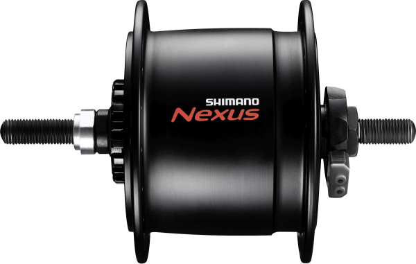 Shimano Nexus DH-C6000-3 Rollerfékes Dinamós Első Agy Anyás - fekete