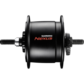 Shimano Nexus DH-C6000-3 Rollerfékes Dinamós Első Agy Anyás - fekete