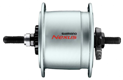 Shimano Nexus DH-C6000-3 Rollerfékes Dinamós Első Agy Anyás - ezüst