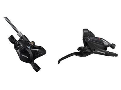 Shimano Altus ST-EF505-7 + BR-MT200 Hátsó Hidraulikus Tárcsafék - fekete