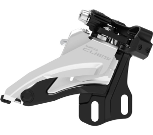 Shimano Cues FD-U4000 E-Type Side Swing Első Váltó - fekete