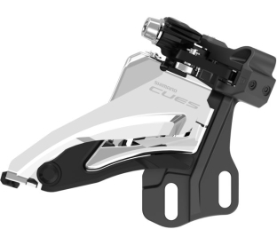 Shimano Cues FD-U6000 E-Type Side Swing Első Váltó - fekete