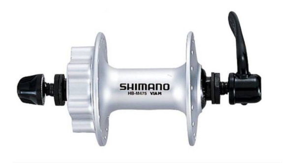 Shimano Alivio HB-M475 10X100 mm 6 Csavaros Első Agy - ezüst