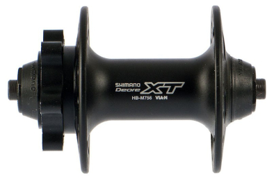 Shimano XT HB-M756 6 Csavaros Első Agy - fekete