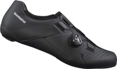 Shimano RC300 Wide Férfi Országúti Kerékpár Cipő - fekete