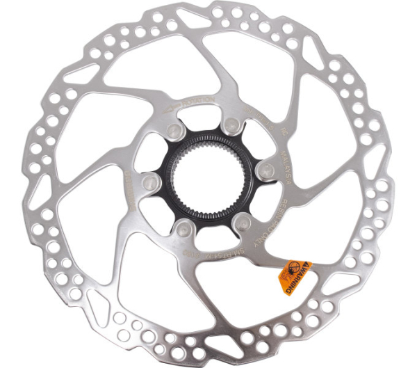 Shimano SM-RT54 180mm Centerlock Féktárcsa Külső Körmös Rögzítőcsavarral - ezüst