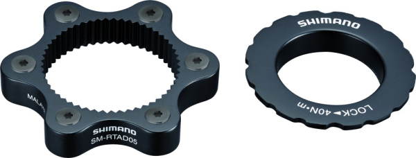 Shimano SM-RTAD05 Center Lockról 6 Csavarosra Átalakító Adapter - fekete