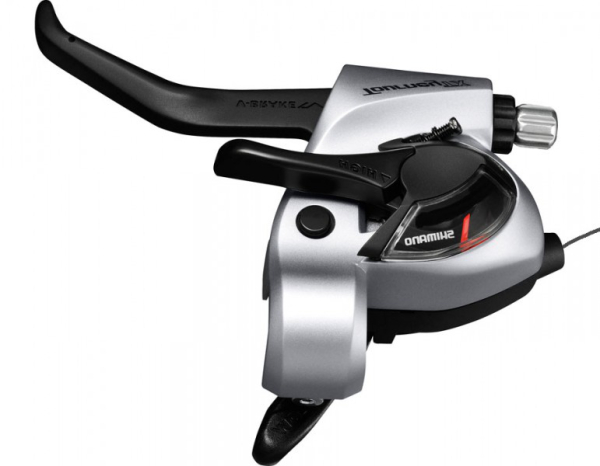 Shimano Tourney ST-TX800 Bal Féváltókar - ezüst