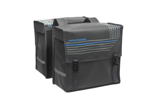 NewLooxs Bisonyl Basic Dupla Kerékpáros Táska - szürke