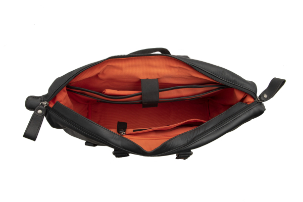 NewLooxs Verla Leather Kerékpáros Túratáska - fekete