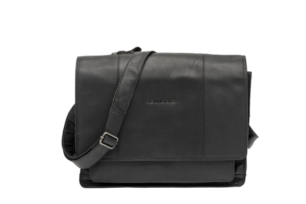 NewLooxs Fellini Leather Kerékpáros Laptoptáska - fekete