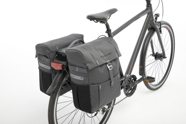 NewLooxs Vigo Racktime Dupla Kerékpáros Táska - szürke