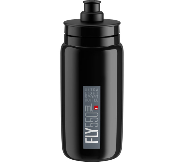 Elite Fly Kerékpáros Kulacs 550ml - fekete - szürke