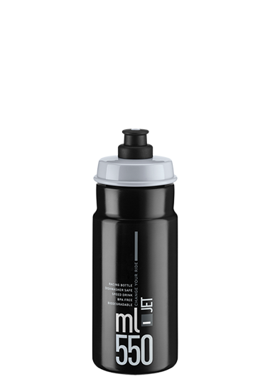 Elite Jet Kerékpáros Kulacs 550 ml - fekete