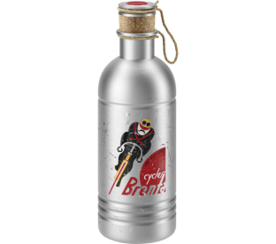 Elite Eroica Brenta Alu Kerékpáros Kulacs Parafadugóval 600ml - ezüst