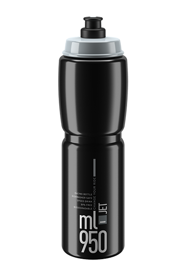 Elite Jet Kerékpáros Kulacs 950 ml - szürke