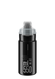 Elite Jet Plus Kerékpáros Kulacs Kupakkal 550 ml - szürke