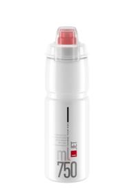 Elite Jet Plus Kerékpáros Kulacs Kupakkal 750 ml - piros