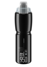 Elite Jet Plus Kerékpáros Kulacs Kupakkal 950 ml - szürke