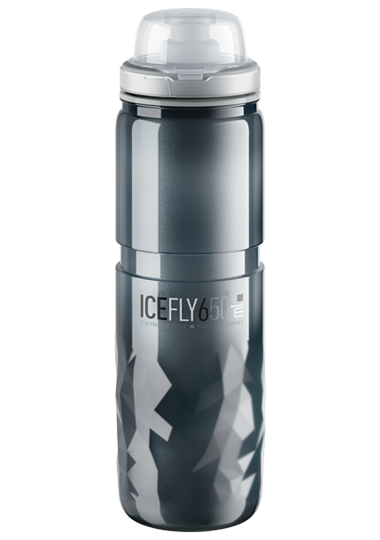 Elite Ice Fly Thermo Kerékpáros Kulacs 650ml - szürke