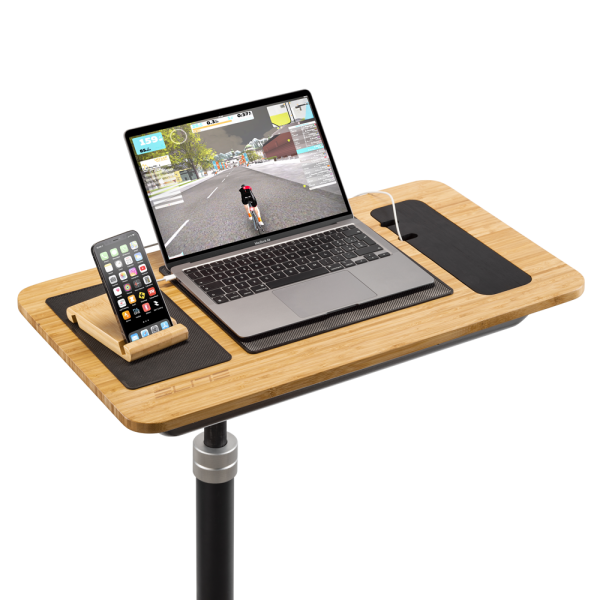 Elite Training Desk Kerékpáros Számítógép/Tablet Tartó Edzőgördő Elé Földre