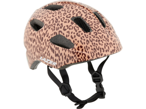 Lazer Pnut Kineticore Barna Leopárd Gyerek Kerékpár Sisak