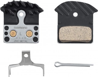 Shimano J04C-MF Metal Hűtőbordás Tárcsafékpofa - fekete