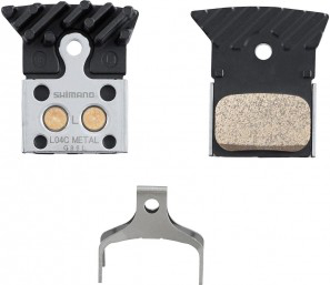 Shimano L04C-MF Metal Hűtőbordás Tárcsafékpofa - fekete