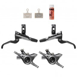 Shimano XTR BR-M9200 Upgrade Első+Hátsó Fékszett +100ml Olaj - fekete