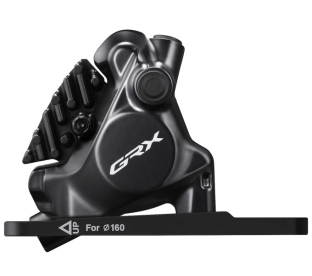 Shimano GRX BR-RX820 Első Hidraulikus Országúti Féknyereg L05ARF Fékbetéttel - fekete
