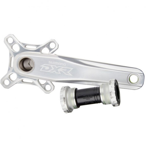 Shimano DXR MX71 Hajtókar SM-BB70 Középcsapággyal Lánckerék Nélkül - ezüst