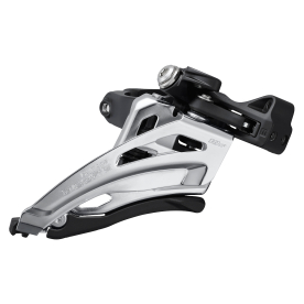 Shimano Deore FD-M4100 Közép Bilincses Side Swing Első Váltó - fekete