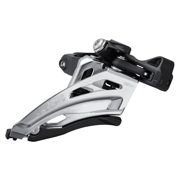 Shimano Deore FD-M4100 Közép Bilincses Side Swing Első Váltó - fekete