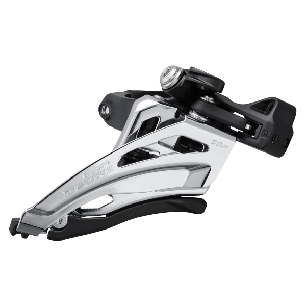 Shimano Deore FD-M5100 Közép Bilincses Side Swing Első Váltó - fekete