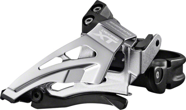 Shimano XT FD-M8000 Tripla Side Swing Alsó Bilincses Első Váltó - fekete