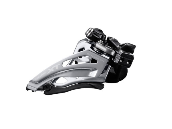 Shimano XT FD-M8020 Dupla Side Swing Alsó Bilincses Első Váltó - fekete