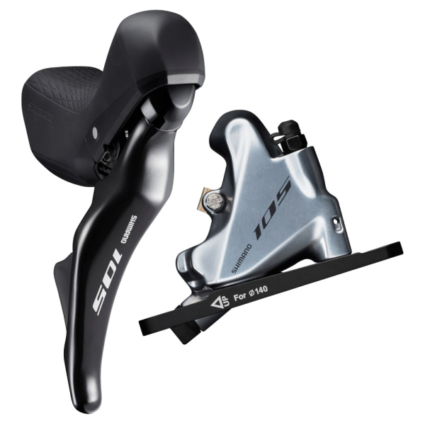 Shimano 105 ST-R7025 + BR-R7070 Ice Tec. Hátsó Országúti Tárcsafék - ezüst