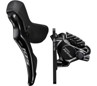 Shimano 105 ST-R7120 + BR-R7170 Ice Tec. Első Országúti Tárcsafék - fekete