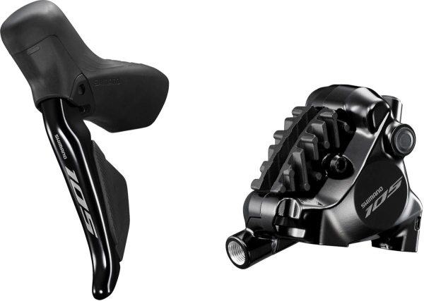 Shimano 105 Di2 ST-R7170 + BR-R7170 Ice Tec. Első Országúti Tárcsafék - fekete
