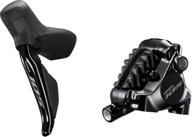 Shimano 105 Di2 ST-R7170 + BR-R7170 Ice Tec. Első Országúti Tárcsafék - fekete